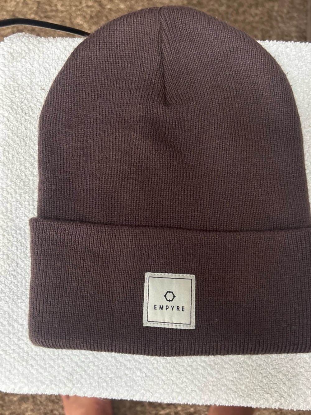Empyre Brown Knit Beanie